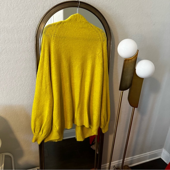 Asos Yellow Ballon Sleeve Cardigan - Picture 4 of 5